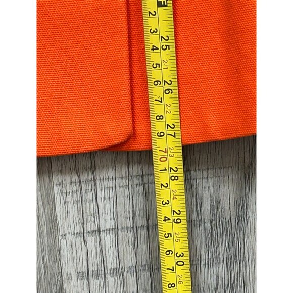 Zara Basic Women's Orange 3/4 Sleeve Button Front Swing Jacket Coat Size Medium - Picture 9 of 11